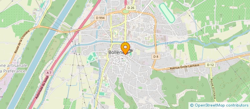 localisation de l'entreprise MONSIEUR ABED MESSALITI  BOLLENE