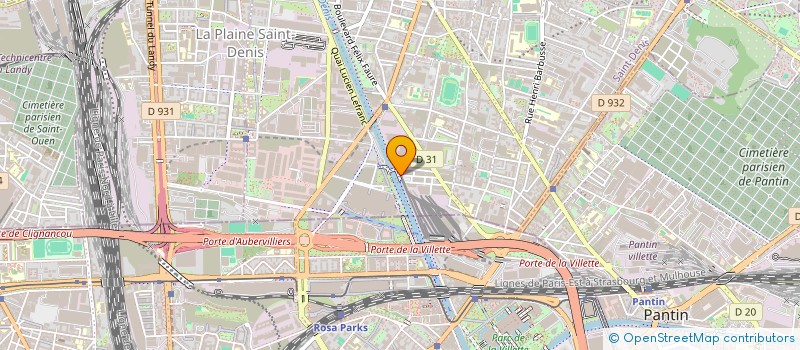 localisation de l'entreprise MONSIEUR ABED-NOUR KARA-MOSTEFA  AUBERVILLIERS