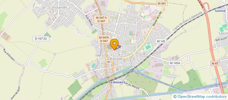 localisation de l'entreprise MONSIEUR ABED ZIANE ASSAL  LA BASSEE