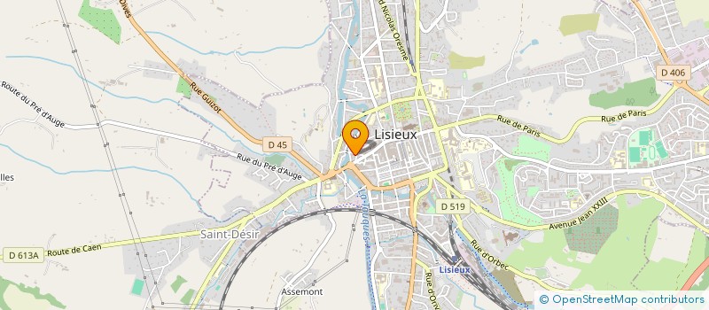 localisation de l'entreprise MONSIEUR ABEL ASLAN  LISIEUX