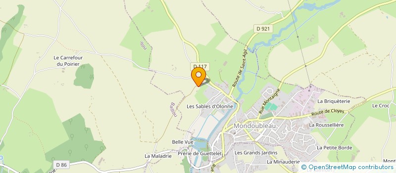 localisation de l'entreprise MONSIEUR ABEL BEAUGENDRE  CHOUE