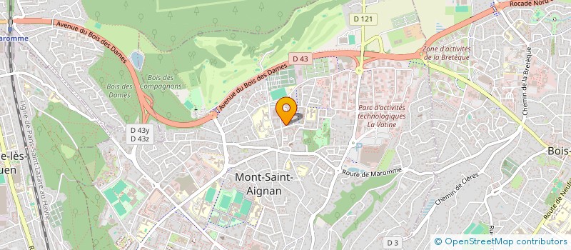 localisation de l'entreprise MONSIEUR ABEL BENYOUB  MONT-SAINT-AIGNAN