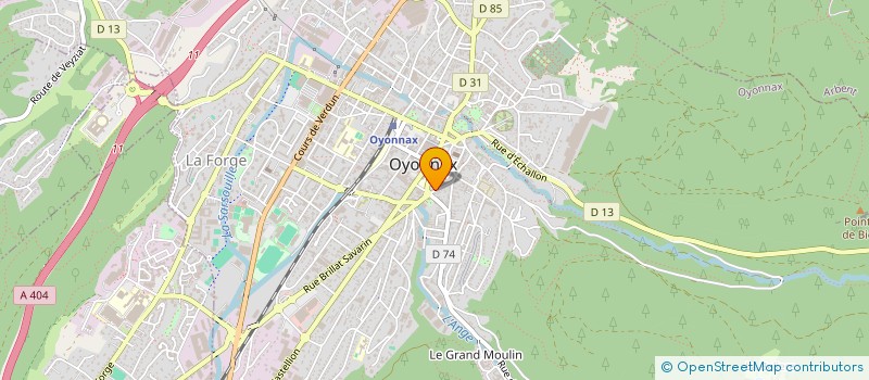 localisation de l'entreprise MONSIEUR ABEL BETTAHIR à OYONNAX