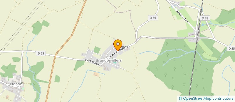 localisation de l'entreprise MONSIEUR ABEL BISOT  BRANDONVILLERS