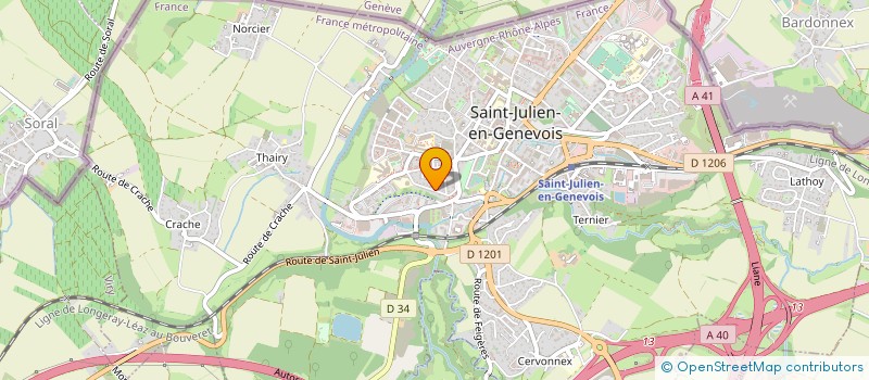 localisation de l'entreprise MONSIEUR ABEL BOURGEOIS à SAINT-JULIEN-EN-GENEVOIS