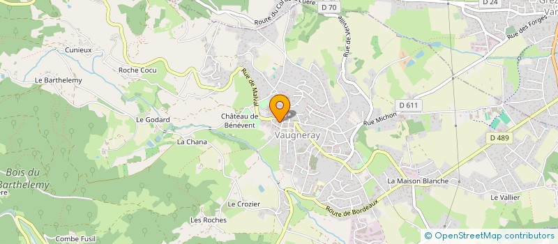 localisation de l'entreprise MONSIEUR ABEL BRICAGE à VAUGNERAY