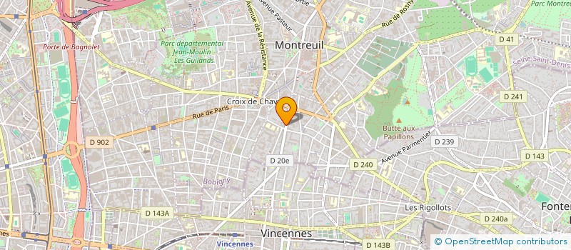 localisation de l'entreprise MONSIEUR ABEL CESBRON à MONTREUIL