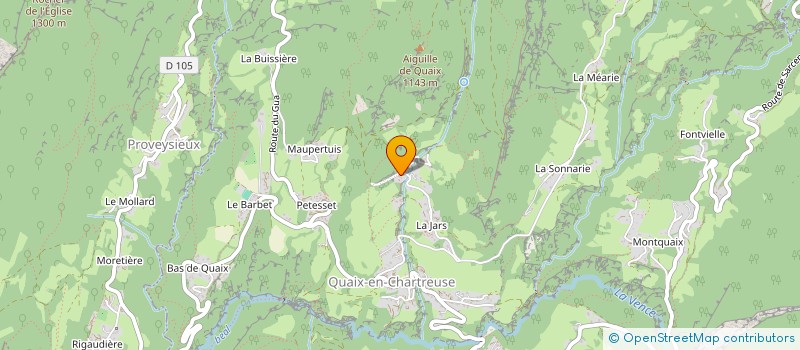 localisation de l'entreprise MONSIEUR ABEL CHABAUD  QUAIX-EN-CHARTREUSE