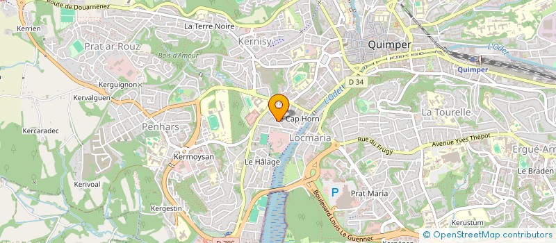 localisation de l'entreprise MONSIEUR ABEL CHEN à QUIMPER