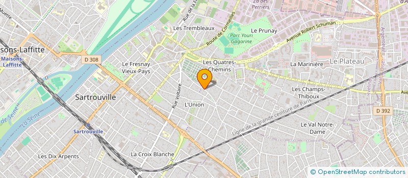 localisation de l'entreprise MONSIEUR ABEL DOS ANJOS RODRIGUES PEIXOTO à SARTROUVILLE