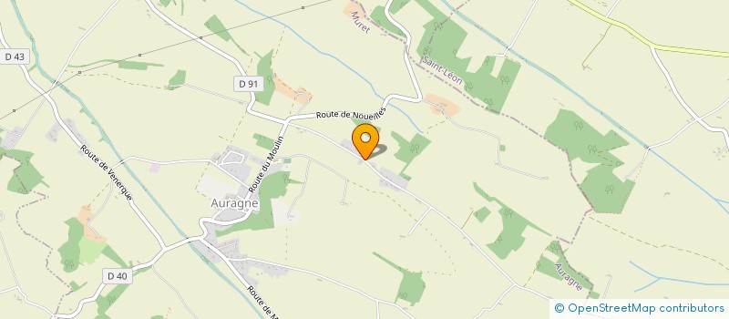 localisation de l'entreprise MONSIEUR ABEL DURAND  CAUJAC