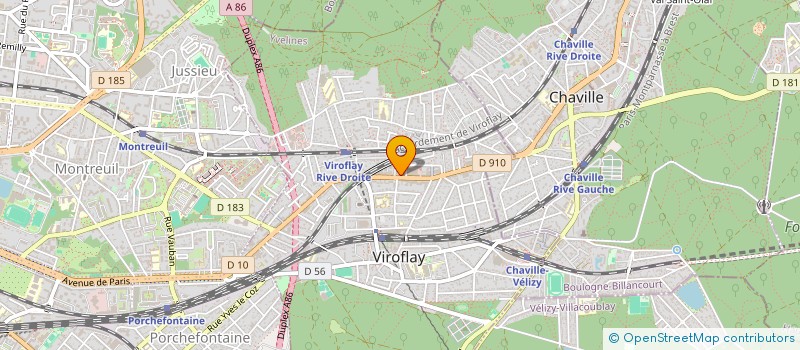 localisation de l'entreprise MONSIEUR ABEL FERREIRA  VIROFLAY