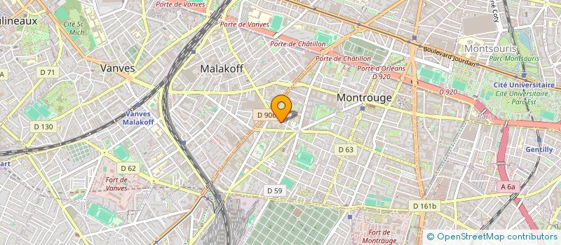 localisation de l'entreprise MONSIEUR ABEL KNIGHT  MONTROUGE