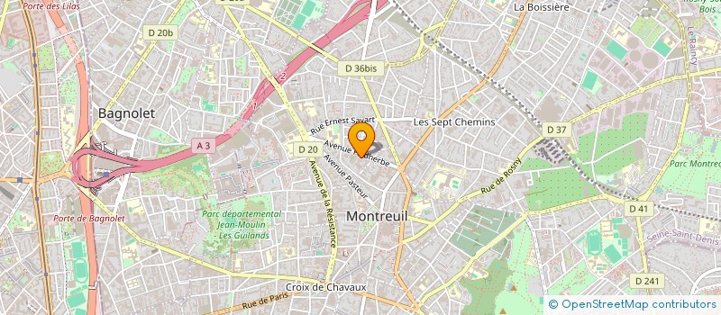 localisation de l'entreprise MONSIEUR ABEL NILSSON  MONTREUIL