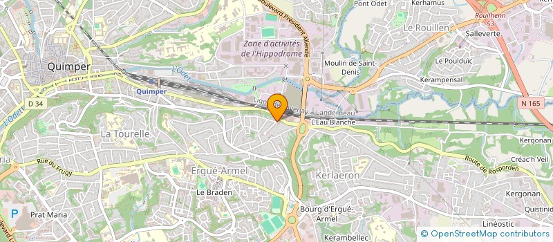 localisation de l'entreprise MONSIEUR ABEL-PETRU STOICA à QUIMPER