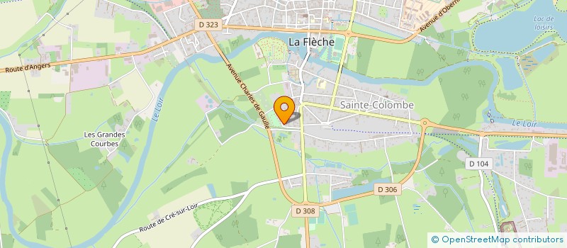 localisation de l'entreprise MONSIEUR ABEL REVEAU  LA FLECHE