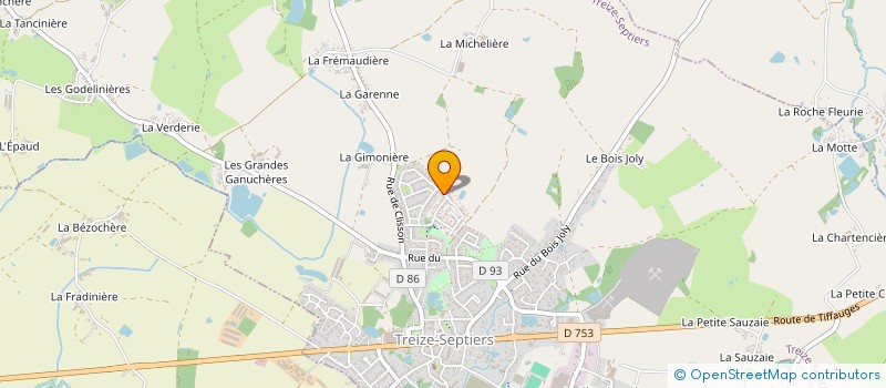 localisation de l'entreprise MONSIEUR ABEL RINEAU  TREIZE-SEPTIERS