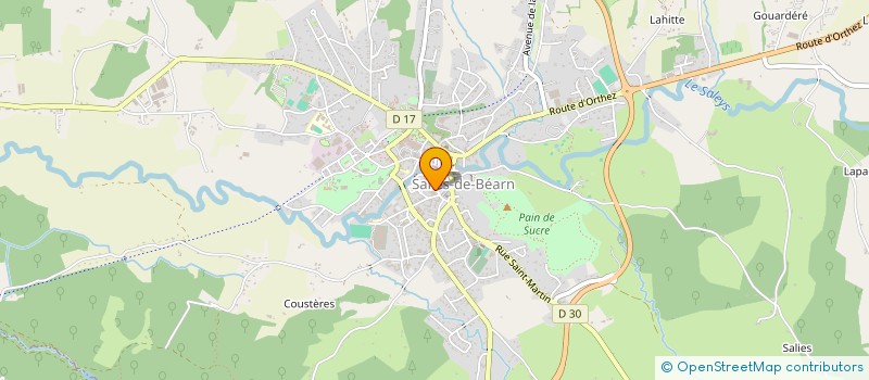 localisation de l'entreprise MONSIEUR ABEL SARTHE  SALIES DE BEARN