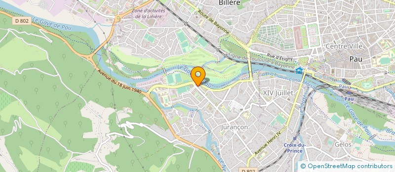 localisation de l'entreprise MONSIEUR ABEL TABOUT  JURANCON