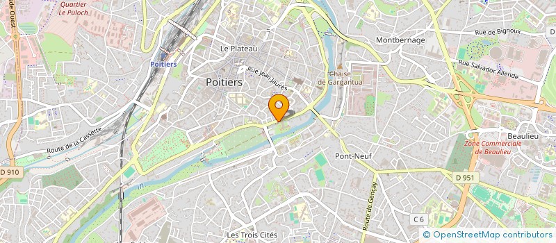 localisation de l'entreprise MONSIEUR ABEL TOUVAIS  POITIERS