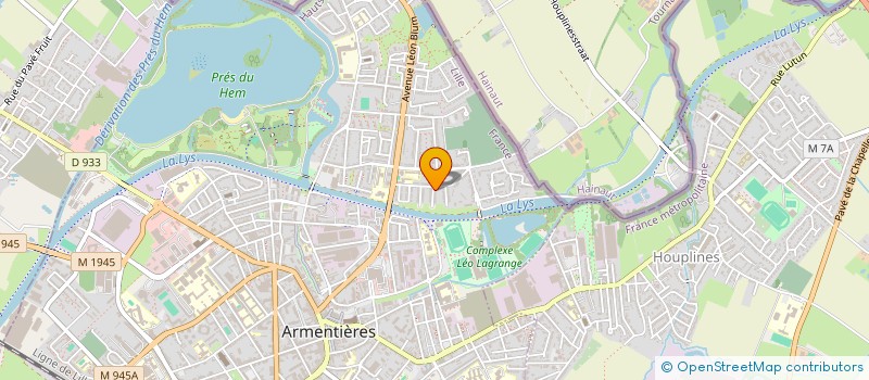 localisation de l'entreprise MONSIEUR ABEL WARLOP à ARMENTIERES