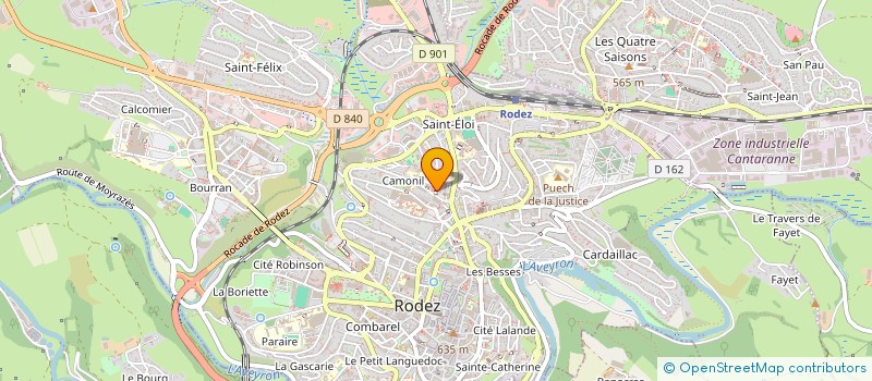 localisation de l'entreprise MONSIEUR ABEL YOHANNES  RODEZ