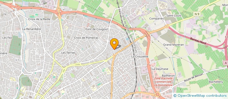 localisation de l'entreprise MONSIEUR ABELHADI BENDAMI  BEZIERS