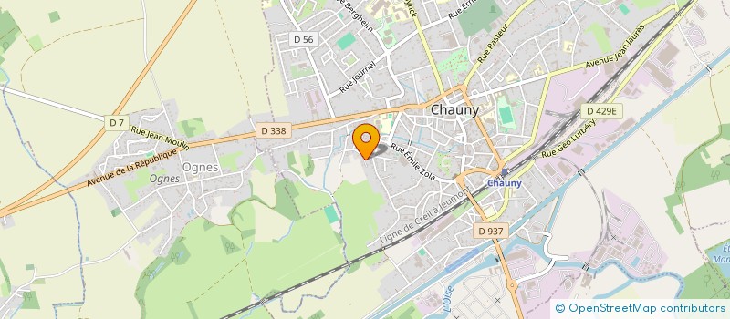 localisation de l'entreprise MONSIEUR ABENNACER BOUGOUFA  CHAUNY