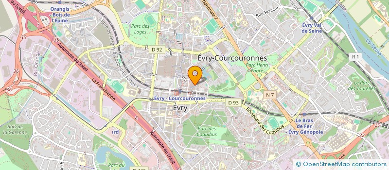 localisation de l'entreprise MONSIEUR ABERAZEK BENCHINE à EVRY-COURCOURONNES