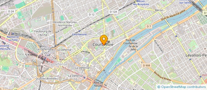 localisation de l'entreprise MONSIEUR ABIBOU MBACKE à COURBEVOIE