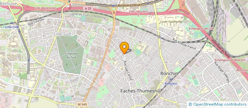 localisation de l'entreprise MONSIEUR ABID AARAB  FACHES-THUMESNIL