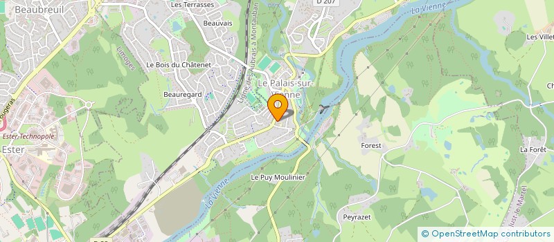 localisation de l'entreprise MONSIEUR ABIDIN AKCAN à LE PALAIS-SUR-VIENNE