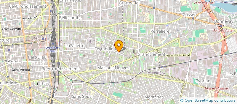 localisation de l'entreprise MONSIEUR ABIDIN GEZICI  VILLEURBANNE