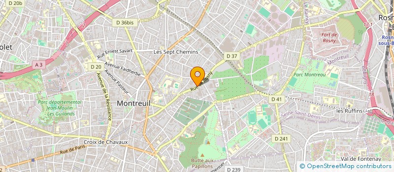 localisation de l'entreprise MONSIEUR ABILIO DOS SANTOS RODRIGUES à MONTREUIL