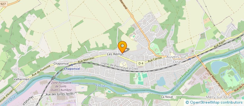 localisation de l'entreprise MONSIEUR ABILIO FERREIRA DA SILVA à AUVERS SUR OISE