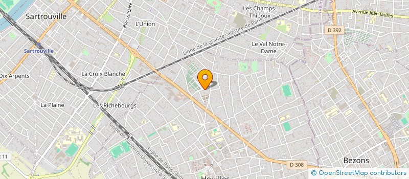 localisation de l'entreprise MONSIEUR ABILIO GONCALVES  HOUILLES