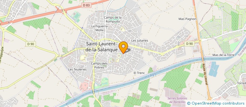 localisation de l'entreprise MONSIEUR ABILIO LOPES DE ALMEIDA  SAINT-LAURENT-DE-LA-SALANQUE