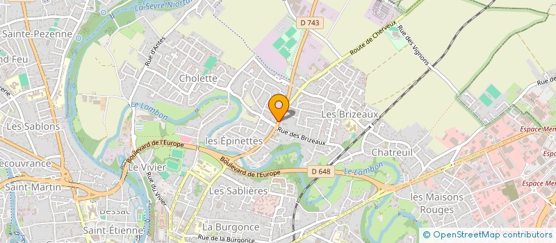 localisation de l'entreprise MONSIEUR ABILIO PEREIRA TEIXEIRA à NIORT