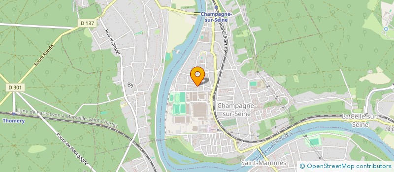 localisation de l'entreprise MONSIEUR ABILIO RODRIGUES  CHAMPAGNE-SUR-SEINE