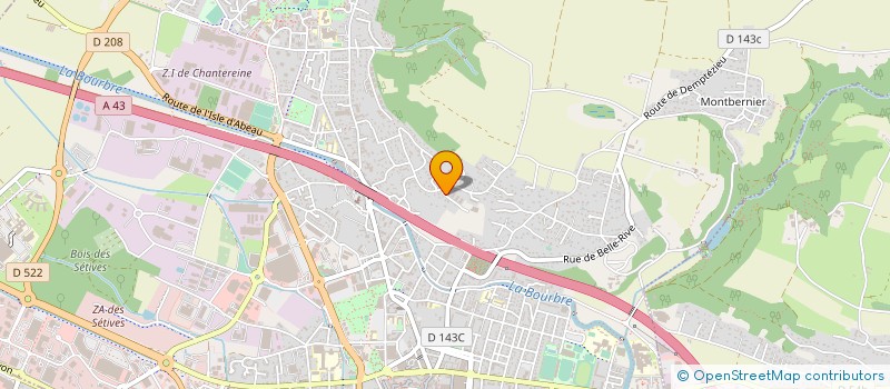 localisation de l'entreprise MONSIEUR ABILIO RODRIGUES à BOURGOIN-JALLIEU