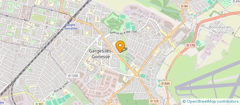 localisation de l'entreprise MONSIEUR ABINAEL DA CRUZ  GARGES-LES-GONESSE