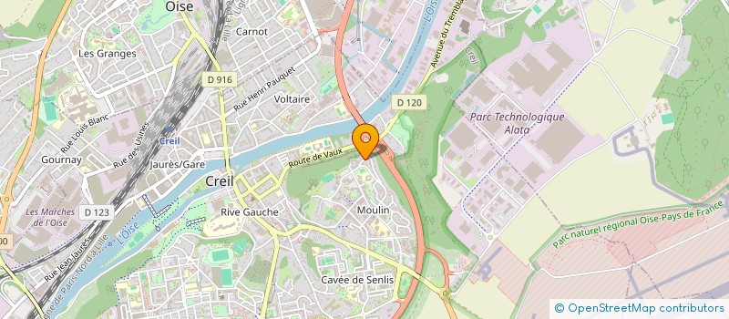 localisation de l'entreprise MONSIEUR ABIOLA BADIROU  CREIL