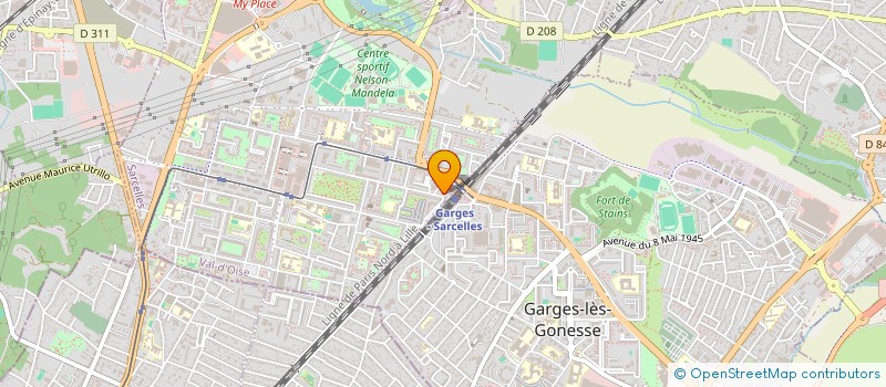 localisation de l'entreprise MONSIEUR ABIRA KOITA  SARCELLES