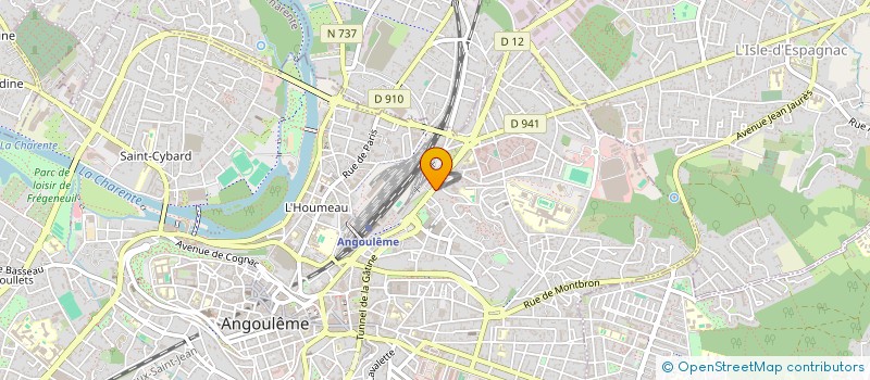 localisation de l'entreprise MONSIEUR ABLAME EKOH à ANGOULEME