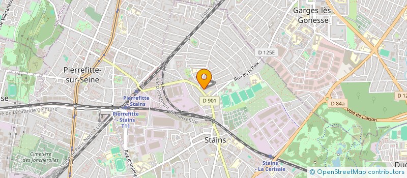 localisation de l'entreprise MONSIEUR ABO HERMANE THEODORE OUSSOU à STAINS