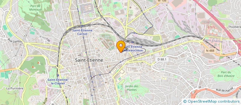 localisation de l'entreprise MONSIEUR ABOA LOBE ELVIS OBROU  SAINT-ETIENNE