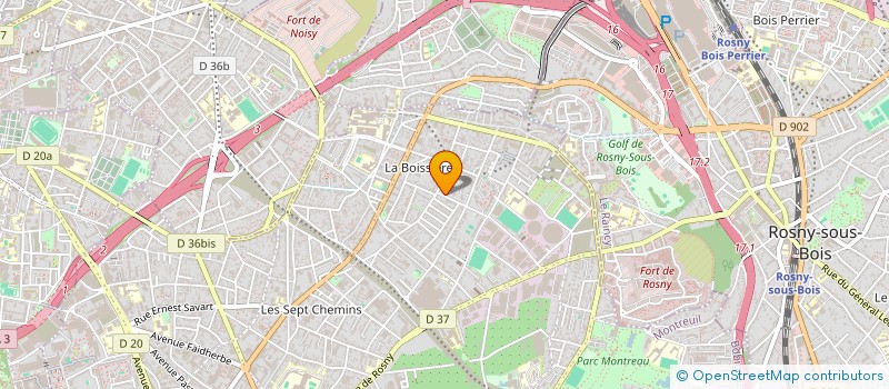 localisation de l'entreprise MONSIEUR ABOSSE ADUAYI-AKUE à MONTREUIL