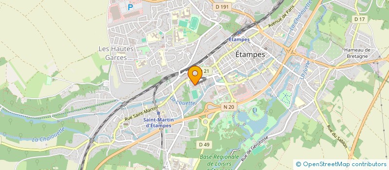 localisation de l'entreprise MONSIEUR ABOU AW  ETAMPES