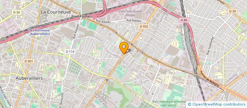 localisation de l'entreprise MONSIEUR ABOU BAKARY BINATE à LA COURNEUVE