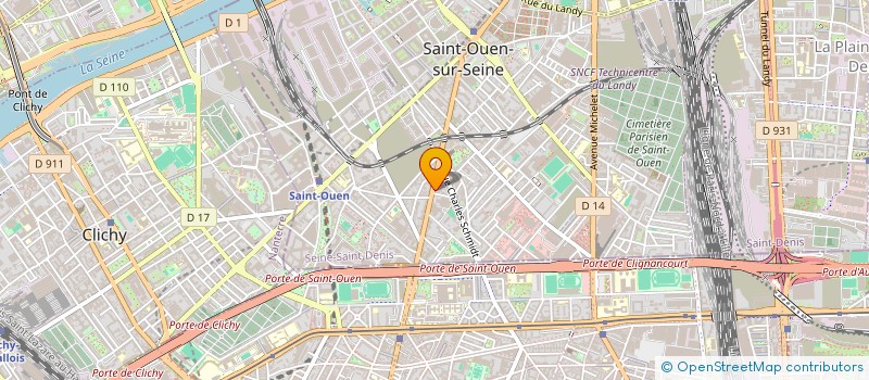 localisation de l'entreprise MONSIEUR ABOU COMPAORE à SAINT-OUEN-SUR-SEINE